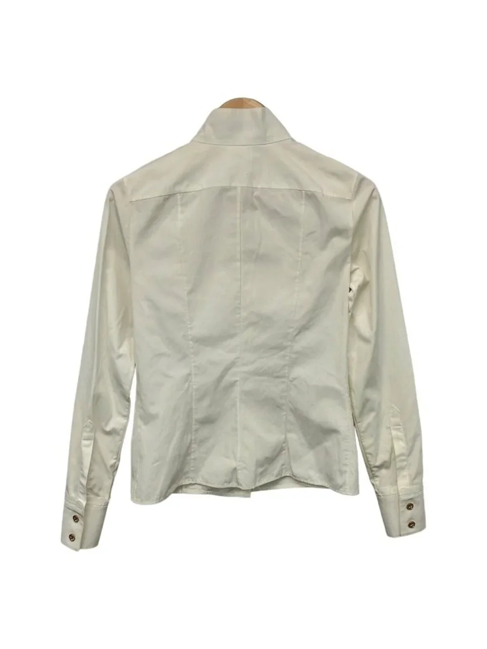 Chanel Long Sleeve Shirt Blouse 36 S Ivory